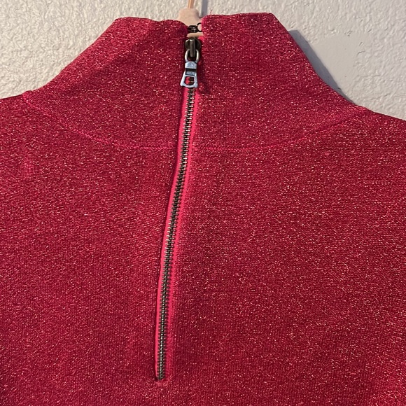 ALICE + OLIVIA Issa Puff-Sleeve Minidress in Wild Pink Metallic - NWT - Picture 11 of 13